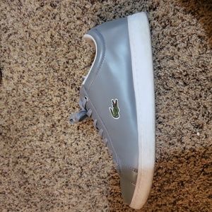 Lacoste gray shoes sizes 8 adult